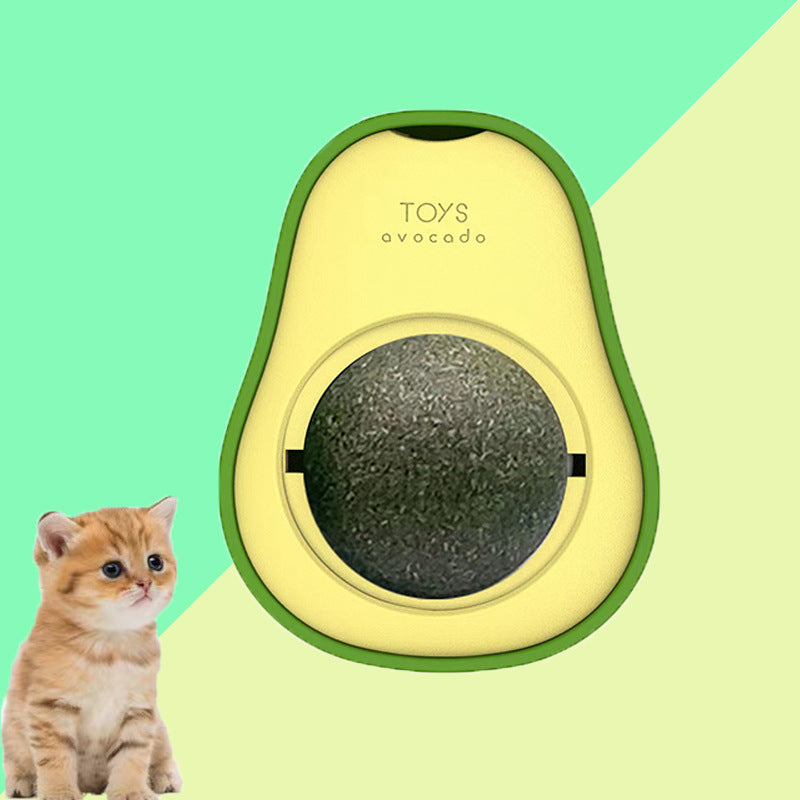 Avocado Cat Mint Multifunctional Catnip Toy 360 Rotating Self-healing Artifact Pet Supplies